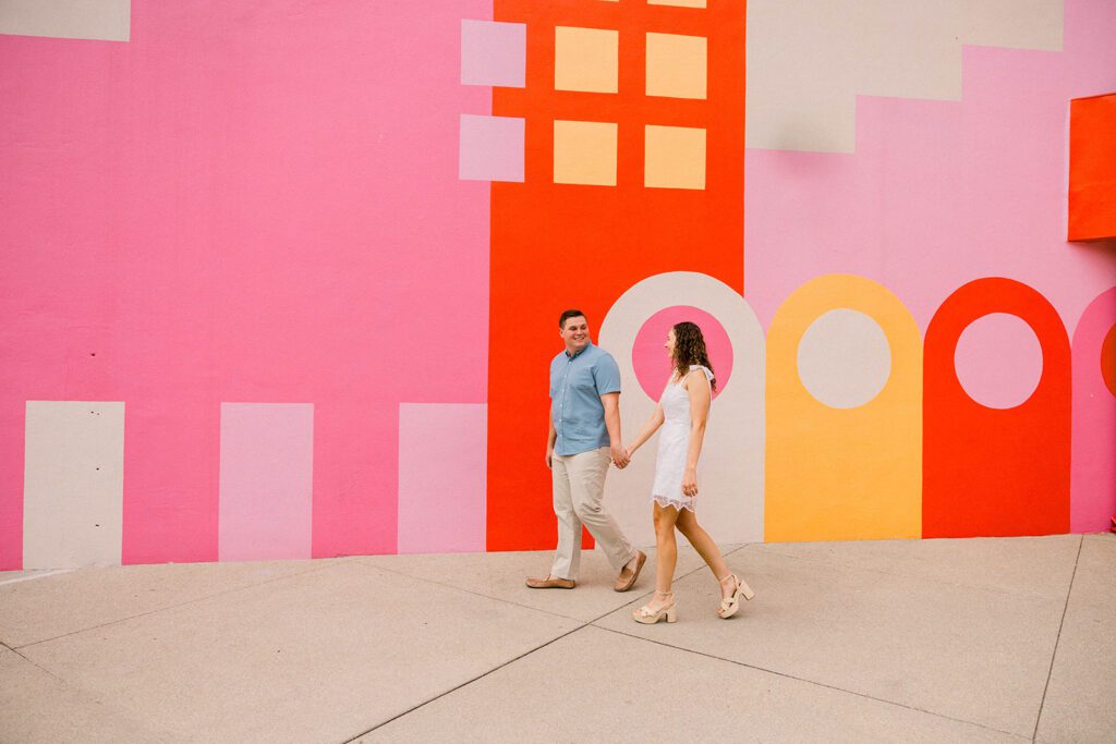 Engagement photoshoot in Columbus, Indiana